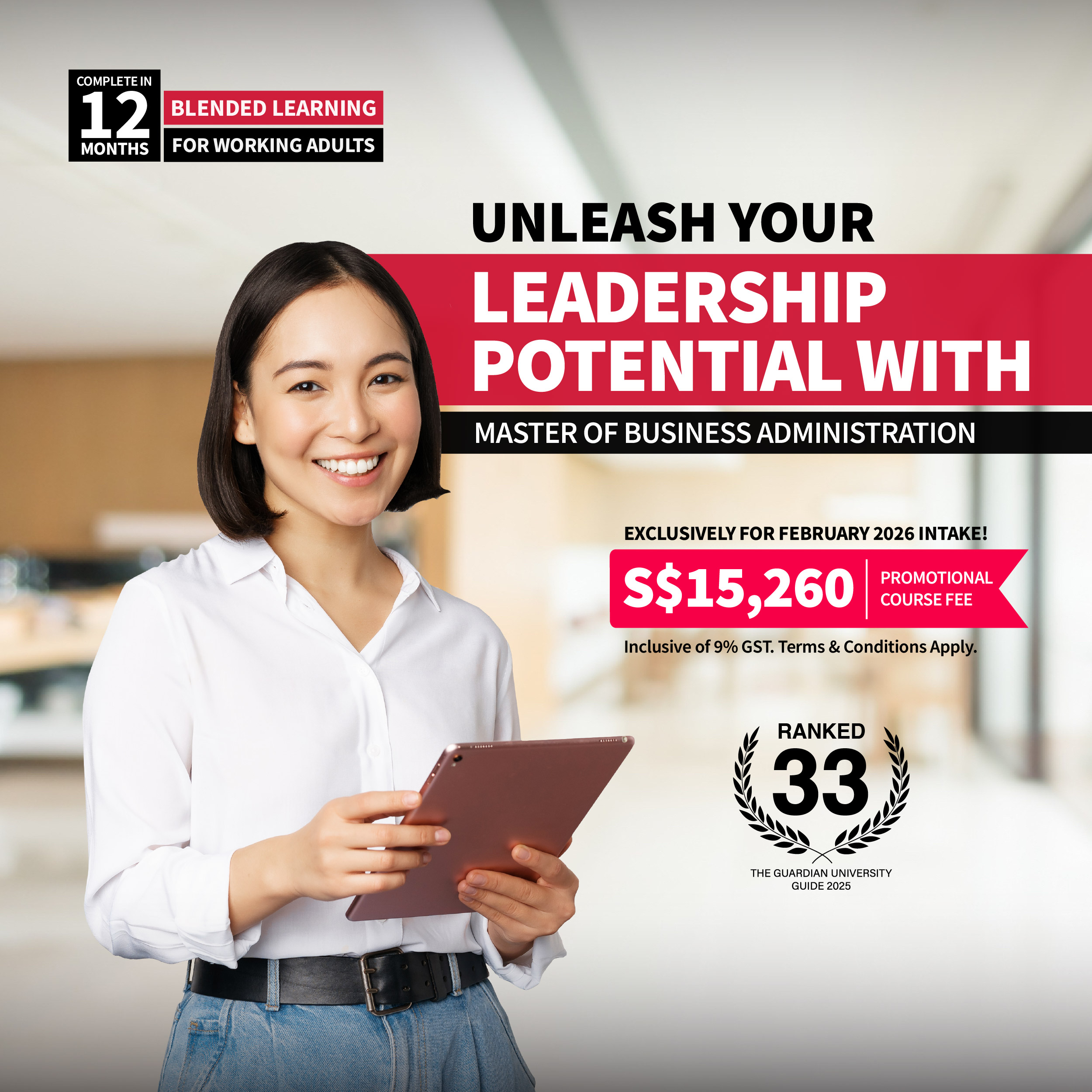 Master of Business Administration - Promo Course Fee Now Available! (Mobile)